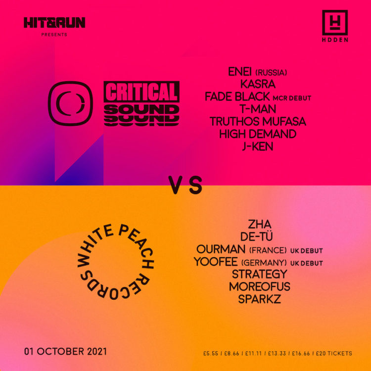 HIT & RUN pres. CRITICAL SOUND vs WHITE PEACH